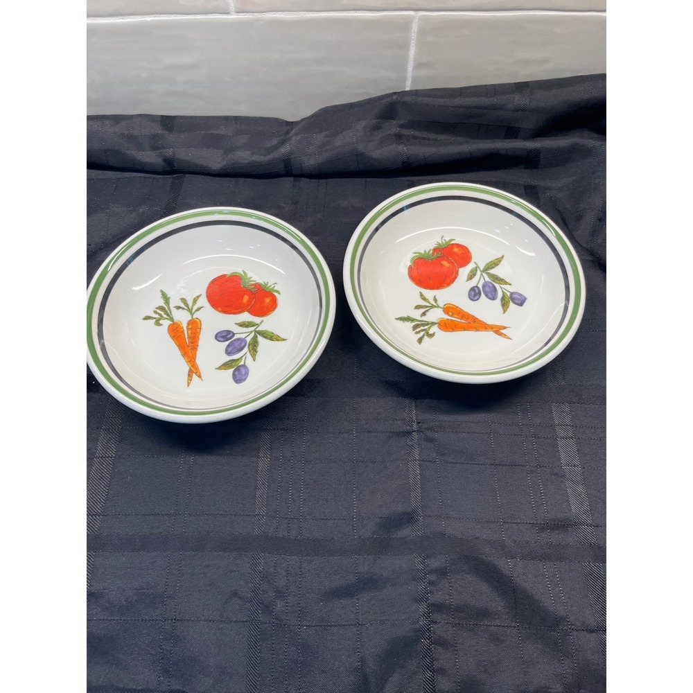 Thell Cellar‎ Vegetable Bowls Set of 2 Hand Painted Made in Italy